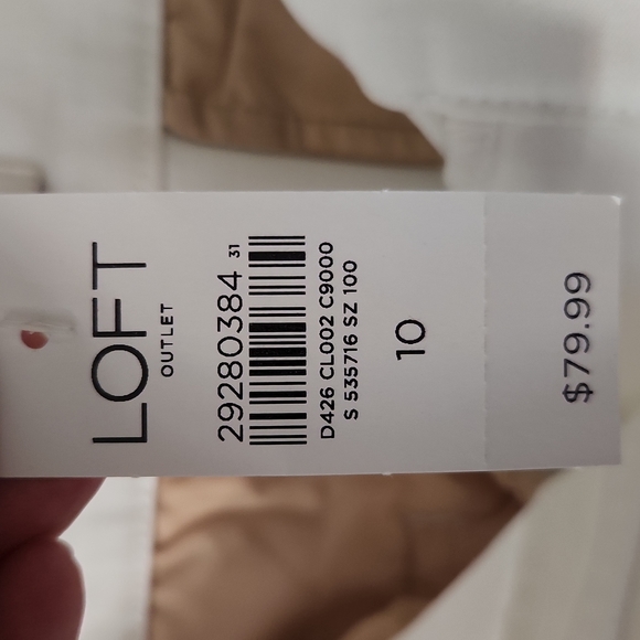 Loft Factory Skinny Ankle button leg Capri Size 10 - Picture 5 of 5